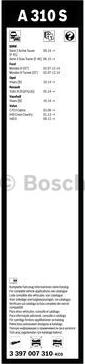 BOSCH 3 397 007 310 - Metlica brisača www.molydon.hr