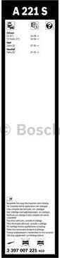 BOSCH 3 397 007 221 - Metlica brisača www.molydon.hr