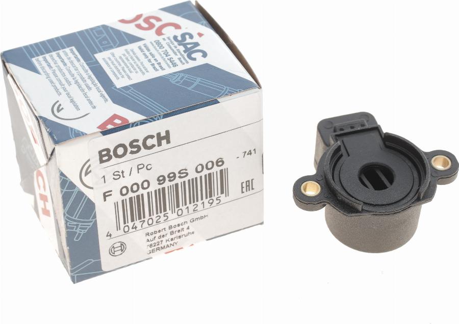 BOSCH F 000 99S 006 - Senzor, položaj leptirakarburatora www.molydon.hr