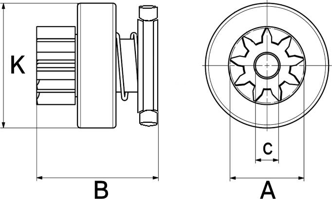 BOSCH F 032 139 056 - Pogonski Zupčanik, starter www.molydon.hr