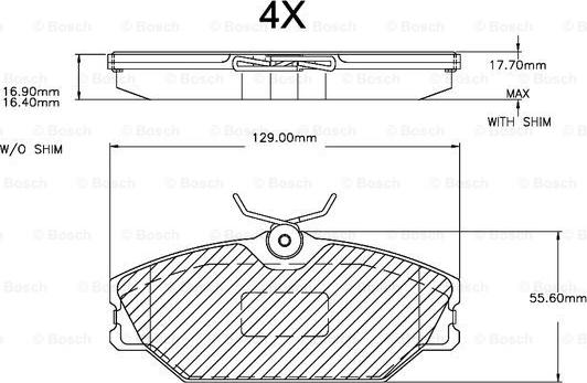 BOSCH F 03A 150 015 - Komplet Pločica, disk-kočnica www.molydon.hr