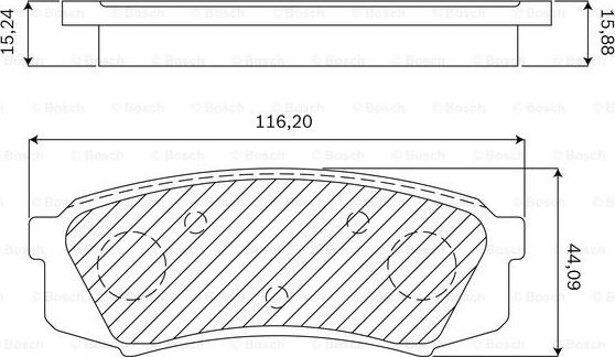 BOSCH F 03B 050 004 - Komplet Pločica, disk-kočnica www.molydon.hr