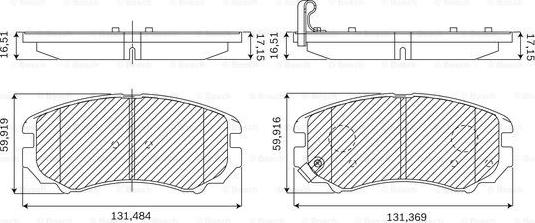 BOSCH F 03B 050 085 - Komplet Pločica, disk-kočnica www.molydon.hr