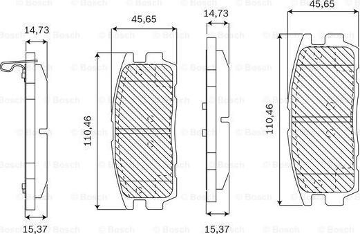 BOSCH F 03B 050 176 - Komplet Pločica, disk-kočnica www.molydon.hr