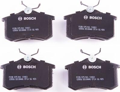 BOSCH F 03B 075 941 - Komplet Pločica, disk-kočnica www.molydon.hr