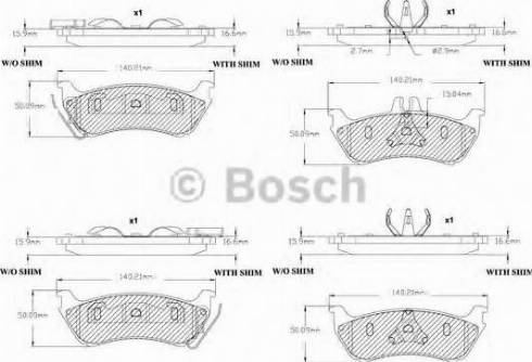 BOSCH F 03B 150 090 - Komplet Pločica, disk-kočnica www.molydon.hr