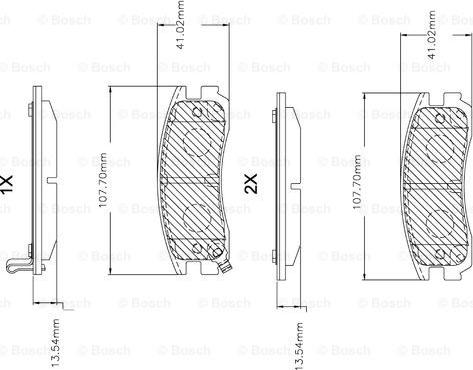 BOSCH F 03B 150 045 - Komplet Pločica, disk-kočnica www.molydon.hr