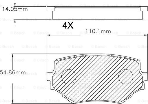 BOSCH F 03B 150 043 - Komplet Pločica, disk-kočnica www.molydon.hr