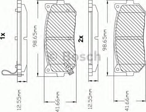 BOSCH F 03B 150 058 - Komplet Pločica, disk-kočnica www.molydon.hr