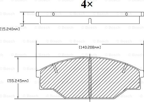 BOSCH F 03B 150 006 - Komplet Pločica, disk-kočnica www.molydon.hr