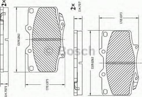 BOSCH F 03B 150 015 - Komplet Pločica, disk-kočnica www.molydon.hr