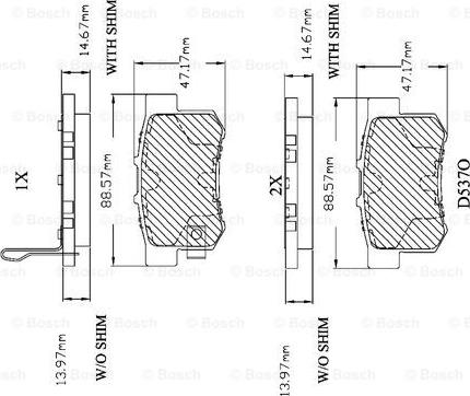 BOSCH F 03B 150 018 - Komplet Pločica, disk-kočnica www.molydon.hr