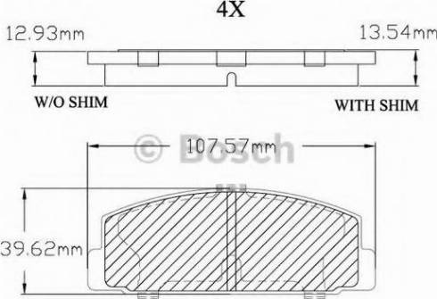 BOSCH F 03B 150 012 - Komplet Pločica, disk-kočnica www.molydon.hr