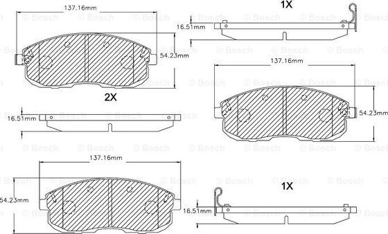 BOSCH F 03B 150 035 - Komplet Pločica, disk-kočnica www.molydon.hr