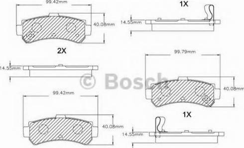 BOSCH F 03B 150 038 - Komplet Pločica, disk-kočnica www.molydon.hr