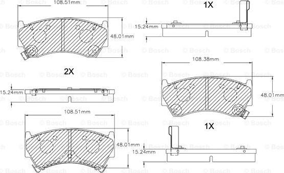 BOSCH F 03B 150 037 - Komplet Pločica, disk-kočnica www.molydon.hr