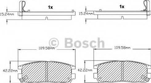 BOSCH F 03B 150 027 - Komplet Pločica, disk-kočnica www.molydon.hr