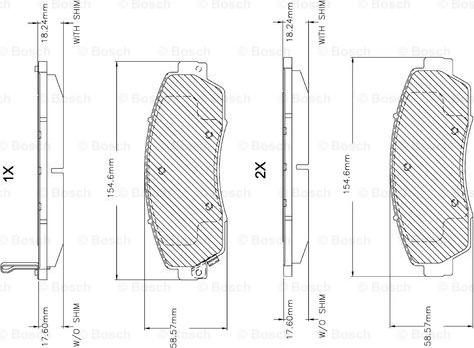 BOSCH F 03B 150 149 - Komplet Pločica, disk-kočnica www.molydon.hr