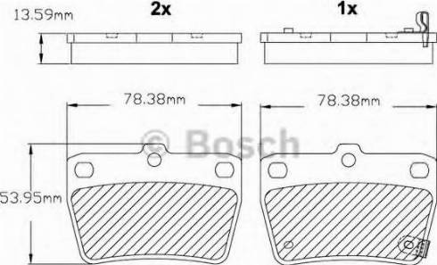 BOSCH F 03B 150 146 - Komplet Pločica, disk-kočnica www.molydon.hr