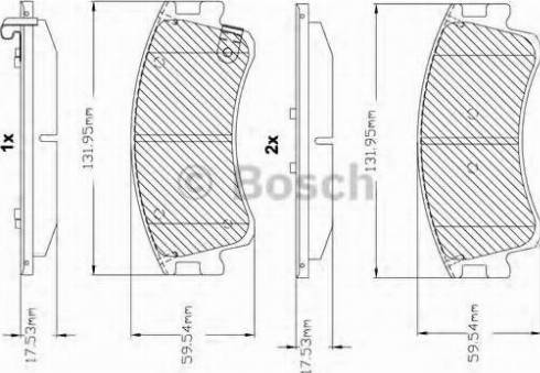 BOSCH F 03B 150 115 - Komplet Pločica, disk-kočnica www.molydon.hr