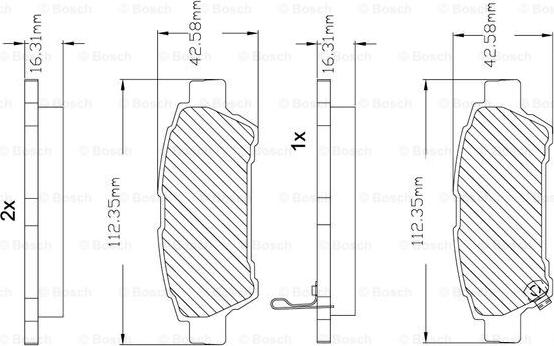 BOSCH F 03B 150 127 - Komplet Pločica, disk-kočnica www.molydon.hr