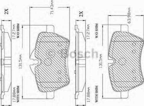 BOSCH F 03B 150 390 - Komplet Pločica, disk-kočnica www.molydon.hr