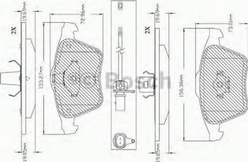 BOSCH F 03B 150 365 - Komplet Pločica, disk-kočnica www.molydon.hr