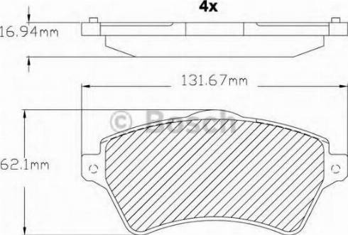 BOSCH F 03B 150 318 - Komplet Pločica, disk-kočnica www.molydon.hr