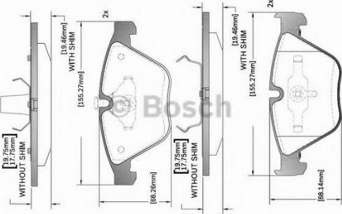 BOSCH F 03B 150 317 - Komplet Pločica, disk-kočnica www.molydon.hr