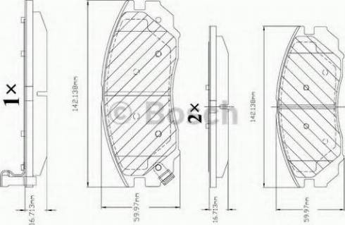 BOSCH F 03B 150 334 - Komplet Pločica, disk-kočnica www.molydon.hr