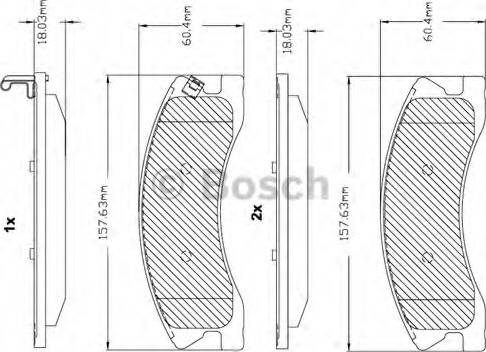 BOSCH F 03B 150 322 - Komplet Pločica, disk-kočnica www.molydon.hr