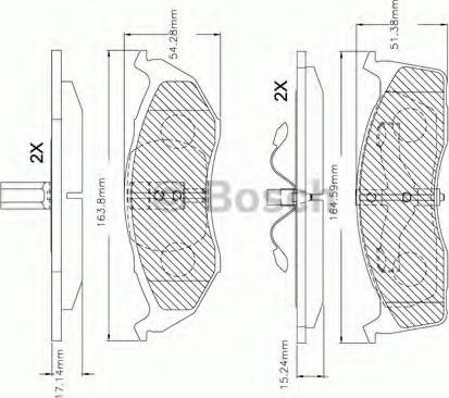 BOSCH F 03B 150 250 - Komplet Pločica, disk-kočnica www.molydon.hr