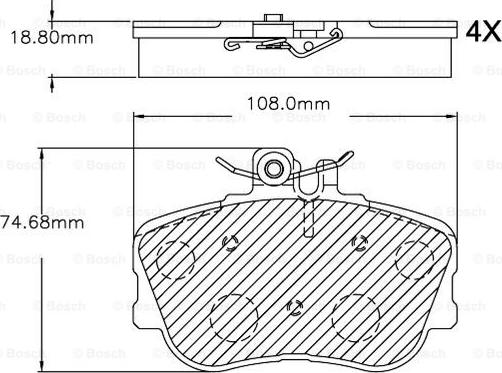 BOSCH F 03B 150 251 - Komplet Pločica, disk-kočnica www.molydon.hr