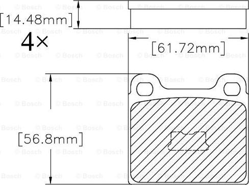 BOSCH F 03B 150 206 - Komplet Pločica, disk-kočnica www.molydon.hr