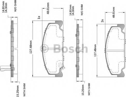 BOSCH F 03B 150 214 - Komplet Pločica, disk-kočnica www.molydon.hr