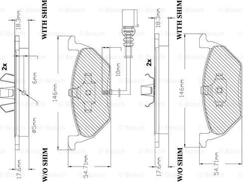 BOSCH F 03B 150 285 - Komplet Pločica, disk-kočnica www.molydon.hr