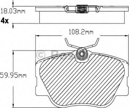 BOSCH F 03B 150 230 - Komplet Pločica, disk-kočnica www.molydon.hr