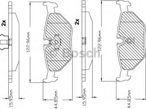 BOSCH F 03B 150 228 - Komplet Pločica, disk-kočnica www.molydon.hr