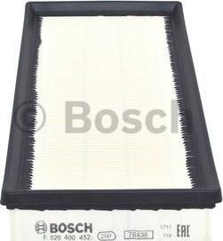 BOSCH F 026 400 452 - Filter za zrak www.molydon.hr