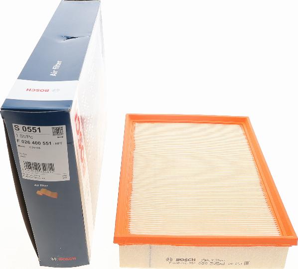 BOSCH F 026 400 551 - Filter za zrak www.molydon.hr