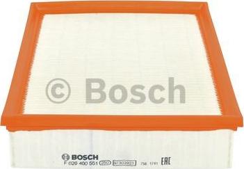 BOSCH F 026 400 551 - Filter za zrak www.molydon.hr