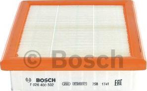 BOSCH F 026 400 502 - Filter za zrak www.molydon.hr