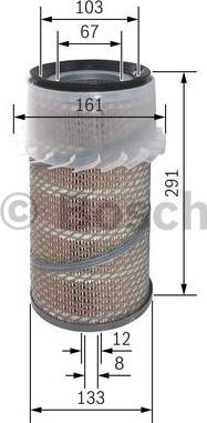 BOSCH F 026 400 572 - Filter za zrak www.molydon.hr