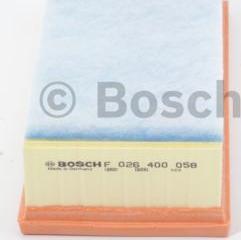 BOSCH F 026 400 058 - Filter za zrak www.molydon.hr