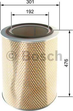 BOSCH F 026 400 076 - Filter za zrak www.molydon.hr