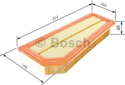 BOSCH F 026 400 134 - Filter za zrak www.molydon.hr