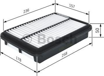 BOSCH F 026 400 123 - Filter za zrak www.molydon.hr