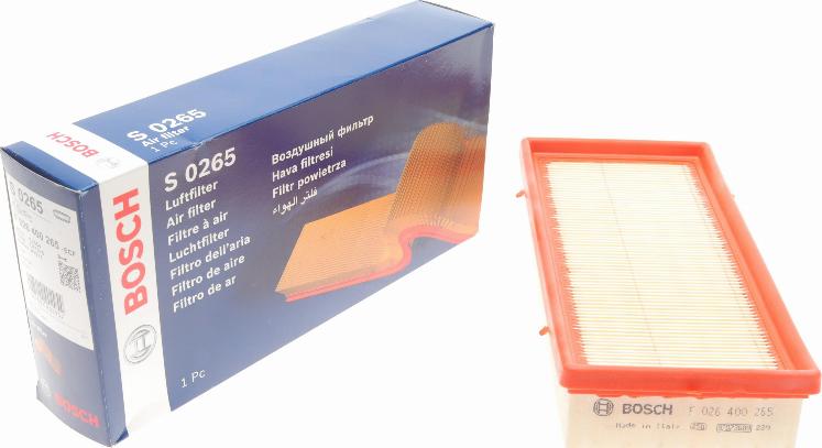 BOSCH F 026 400 265 - Filter za zrak www.molydon.hr