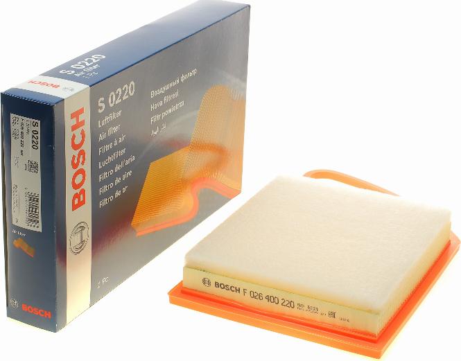 BOSCH F 026 400 220 - Filter za zrak www.molydon.hr