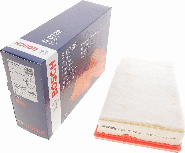 BOSCH F 026 400 738 - Filter za zrak www.molydon.hr